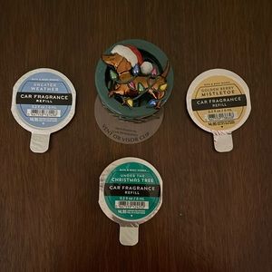 Bath & Body Works Holiday Dachshund Car Vent or Visor Clip with refills